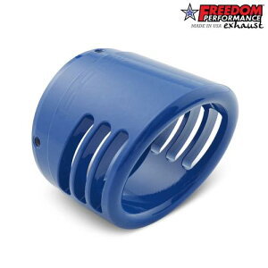 4�C���` RACING �G���h�L���b�v GLOSSY BLUE FREEDOM PERFORMANCE EXHAUST 4�C���` �X���b�v�I���}�t���[�p