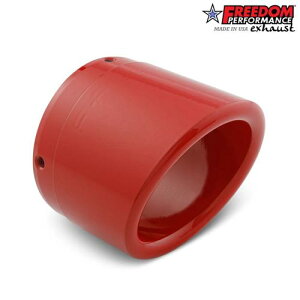 4�C���` LIBERTY �G���h�L���b�v GLOSSY RED FREEDOM PERFORMANCE EXHAUST 4�C���` �X���b�v�I���}�t���[�p