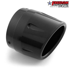 4.5�C���` COMBAT FLUTED (2-STEP) �G���h�L���b�v GLOSSY BLACK FREEDOM PERFORMANCE EXHAUST 4.5�C���` �X���b�v�I���}�t���[�p