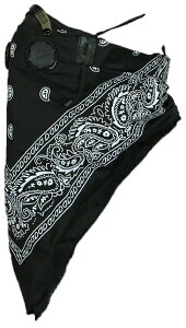 Pro Series Rider Bandana Dust Mask - Black