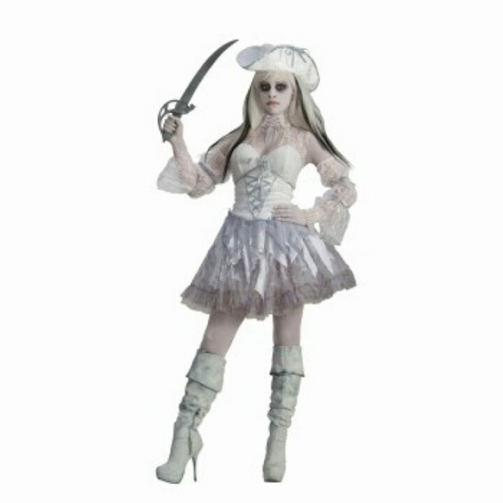 ゴースト　衣装、コスチューム STD　大人女性用　ホワイト　ホラー　SPIRIT OF THE SEAS　コスプレ Amazon.co.jp: [SENMHS] ゴーストブライド コスプレ レディース 幽霊 花嫁 ホワイト ロングドレス フェイスベール 背中編み上げ  ワンサイズ | ハロウィン衣装 ホラーコスチューム シースルー顔覆い付き 白い長袖タイトワンピース 背中開き レースアップ ワイドスリーブ ...