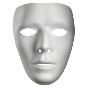 真っ白マスク ホラー 大人男性用 Blank Male Adult Mask コスプレ