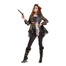 ジャック・スパロウ　Deluxe　「パイレーツ・オブ・カリビアン/最後の海賊」　衣装、コスチューム　大人女性用　Potc5 Captain Jack Female Deluxe Adult　コスプレ