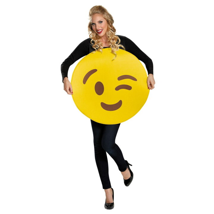 楽天市場 ウインク 絵文字 大人女性用 衣装 コスチューム コスプレ Emoticon Wink Costume アメリカンコスチューム楽天市場店