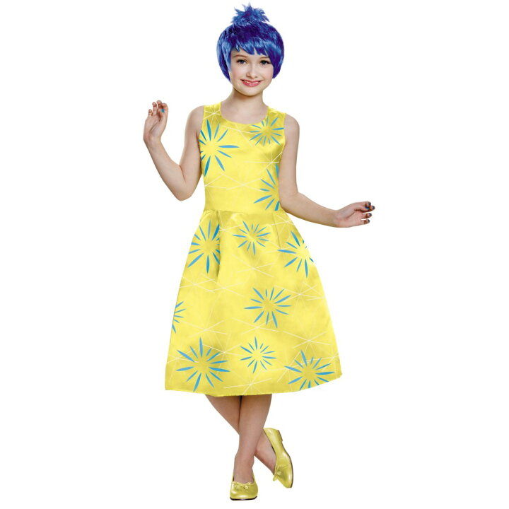 楽天市場 ヨロコビ インサイド ヘッド 衣装 コスチューム 子供女性用 Joy Deluxe Child コスプレ アメリカンコスチューム楽天市場店