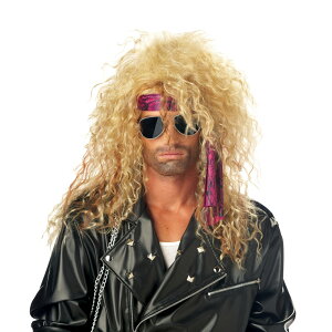 �n�[�h���b�N �����O �E�B�b�O�A���� �w���B���^ �u�����h ��l�p HEAVY METAL ROCKER WIG �R�X�v��
