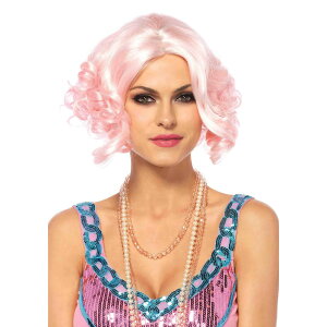 sN EBbOA lp V[g J[[{u Pastel curly bob wig O/S PINK RXv