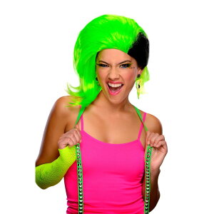 ubN/O[ ~fBA EBbOA lp RAVE PUNK GREEN WIG RXv