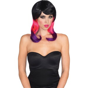 �u���b�N/���b�h/�p�[�v�� �~�f�B�A�� �E�B�b�O�A���� ��l�p TRI COLOR FRUIT PUNCH WIG �R�X�v��
