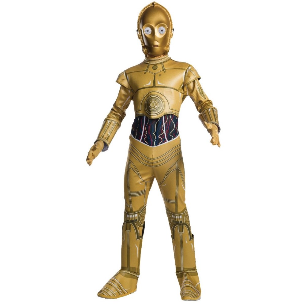 Rubies Costume Co Mens Adult Star Wars C-3PO Rhinestone Costume T-shirt,As//Shown,Large
