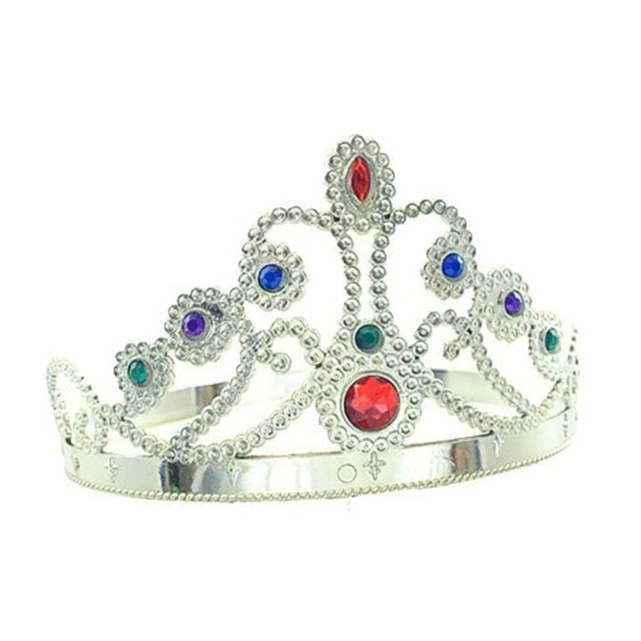 楽天市場 プリンセス ティアラ シルバー 女王 お姫様 大人用 王冠 宝石 コスプレ Jewelled Queen S Crown アメリカンコスチューム楽天市場店