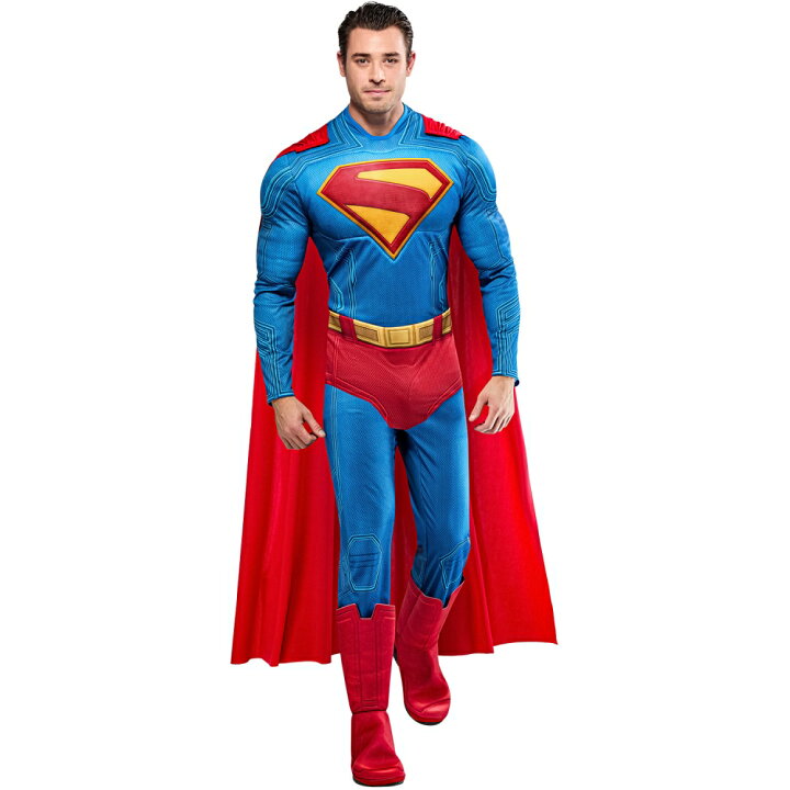 楽天市場】スーパーマン コスチューム 大人男性用 コスプレ衣装 Deluxe 
