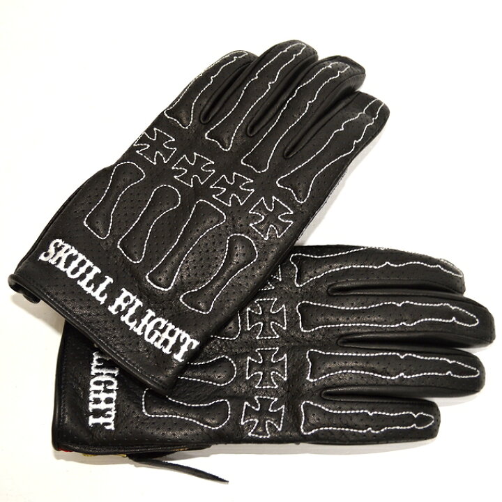 楽天市場】SKULL FLIGHT スカルフライト パンチングメッシュ オールレザーグローブ ブラック×ホワイト BONE GLOVE ボーングローブ 送料無料 : アメリカンバース 楽天市場】SKULL FLIGHT スカルフライト パンチングメッシュ オールレザーグローブ ブラック×ホワイト BONE GLOVE ボーングローブ 送料無料 : アメリカンバース