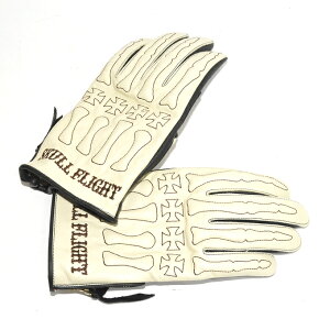 SKULL FLIGHT XJtCg 3V[YΉHI[U[O[u ItzCgF BONE GLOVE {[O[u VF 