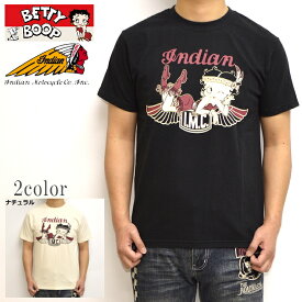 インディアンモトサイクル ベティブープ Indian Motocyacle BBI-917 半袖Tシャツ カナダ製 天竺半袖TEE BETTY 送料無料