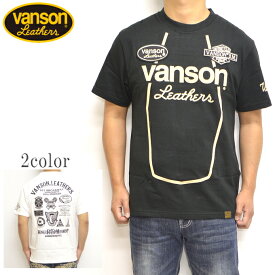 バンソン VANSON NVST-2013 半袖Tシャツ SBD半袖TEE ワッペン バイク バイカー トップス メンズ 送料無料