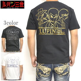 50%OFF 楽天スーパーSALE セール ルパン三世 LPN-2107 半袖Tシャツ ベア天竺半袖TEE 次元大介 石川 五ェ門三人集合 LUPIN THE THIRD バイク バイカー トップス メンズ 送料無料