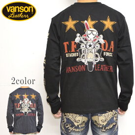 バンソン VANSON×クローズ WORST CRV-2301 天竺 長袖Tシャツ ロンT T.F.O.A 武装戦線 メンズ バイク バイカー メンズ トップス 送料無料 新作