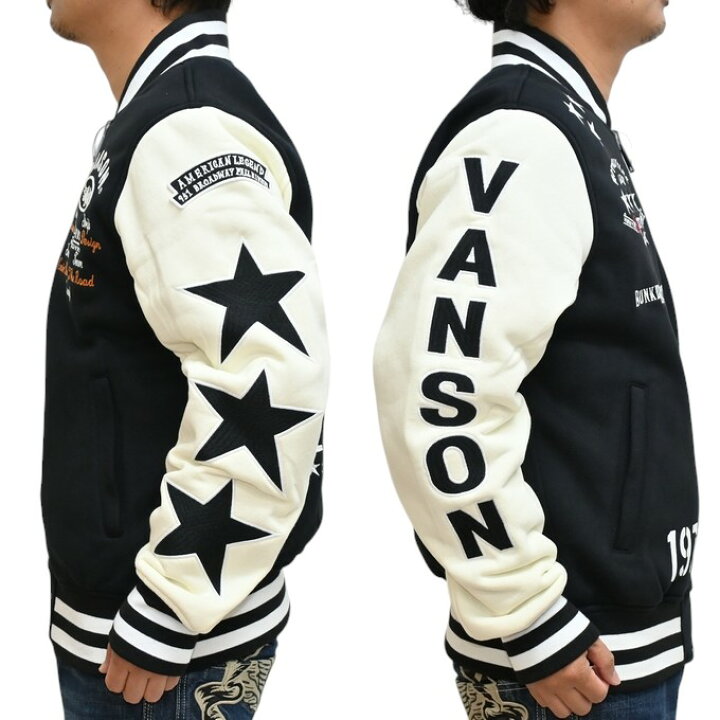 VANSON×スラビット 刺繍 袖スタースタジャン XL 楽天市場】30% OFF 