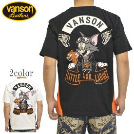 バンソン VANSON TOM and JERRY TJV-2418 半袖Tシャツ 天竺半袖TEE トム＆ジェリー トップス メンズ 送料無料 新作