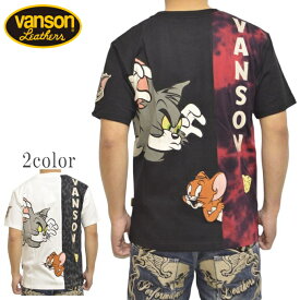 バンソン VANSON TOM and JERRY TJV-2419 半袖Tシャツ 天竺半袖TEE トム＆ジェリー トップス メンズ 送料無料 新作