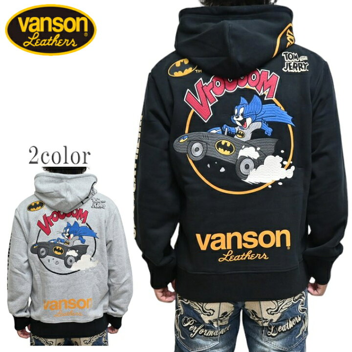 楽天市場】バンソン VANSON トムとジェリー TJV-2440 裏毛 フルジップ 