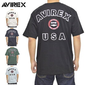 AVIREX アヴィレックス 783-2934007 6123346 半袖Tシャツ ヴァーシティー ロゴ Tシャツ アビレックス ロゴ ミリタリー トップス メンズ 送料無料 新作