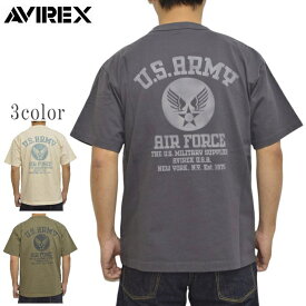 AVIREX アヴィレックス 783-4134049 半袖Tシャツ ミリタリー ステンシル U.S.ARMY アビレックス ミリタリー トップス メンズ 送料無料 新作