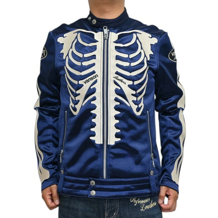 楽天市場】当店別注 バンソン VANSON ABV-2301NAVY ボンディング 