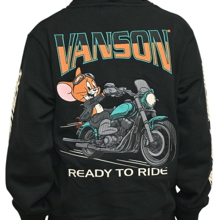 楽天市場】バンソン VANSON トムとジェリー TJV-2533 裏毛フルジップ 