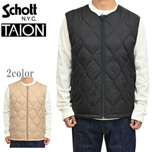 Schott NYC �V���b�g TAION �^�C�I�� 782-5253002 �C���i�[ �_�E���x�X�g INNER DOWN VEST �����Y �������� �V��