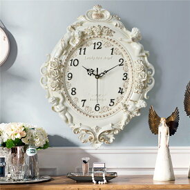 時計 壁掛け 家具 インテリア インテリア小物 和風 洋風 可愛い壁掛け時計新品 壁掛け　ローズモチーフ　アンティーク調振子時計おしゃれ 豪華 可愛い シンプル アンティーク　S/Lサイズあり