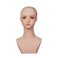 リアル ヘッドマネキン 頭部 ウィッグスタンド マネキン ヘッド カツラ 理容院 美容院 ヘッドディスプレ…