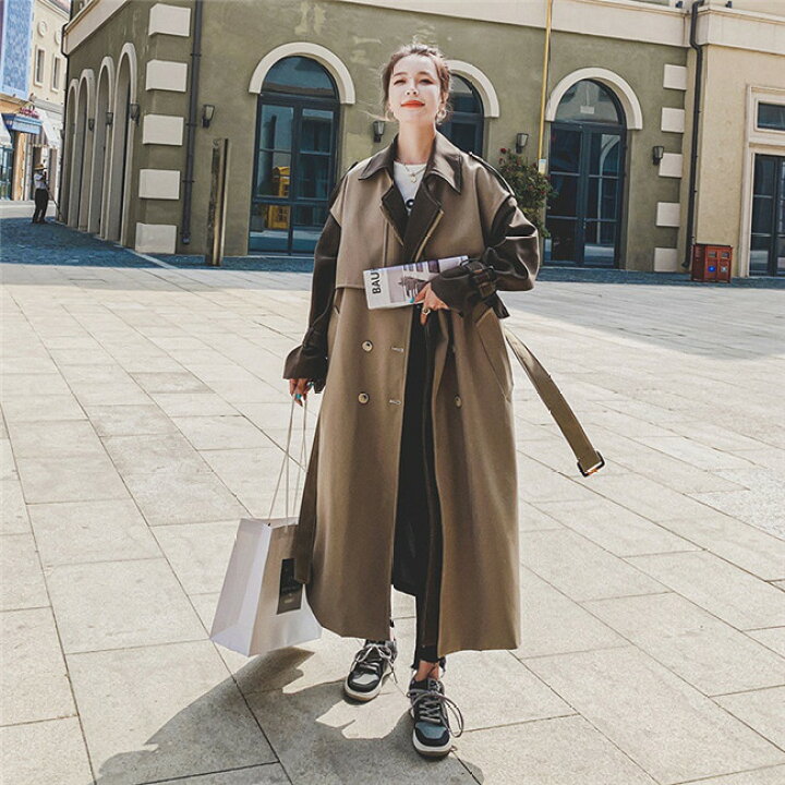 楽天市場】カーキ チェスターコート レディース 冬 ロング トレンチ  