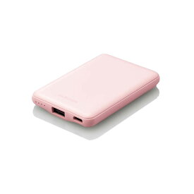 モバイルバッテリー 軽量 小型 薄型 大容量 5000mAh 2.4A Type-C×1 USB-A×1 USB 携帯充電 PSE適合 iPhone スマートフォン タイプC 充電 非常 災害 充電池 かわいい 小さい スマホ充電対応 ポータブル充電器［DE-C37-5000］