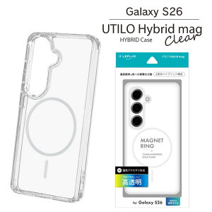 �M�����N�V�[S26 �P�[�X Magsafe�Ή� �ϏՌ� �n�C�u���b�h�P�[�X �N���A GalaxyS26 SC-51G SCG36 �X�}�z�P�[�X ���� �Ռ��z�� ��������[LN-26SG1CTHMCL]