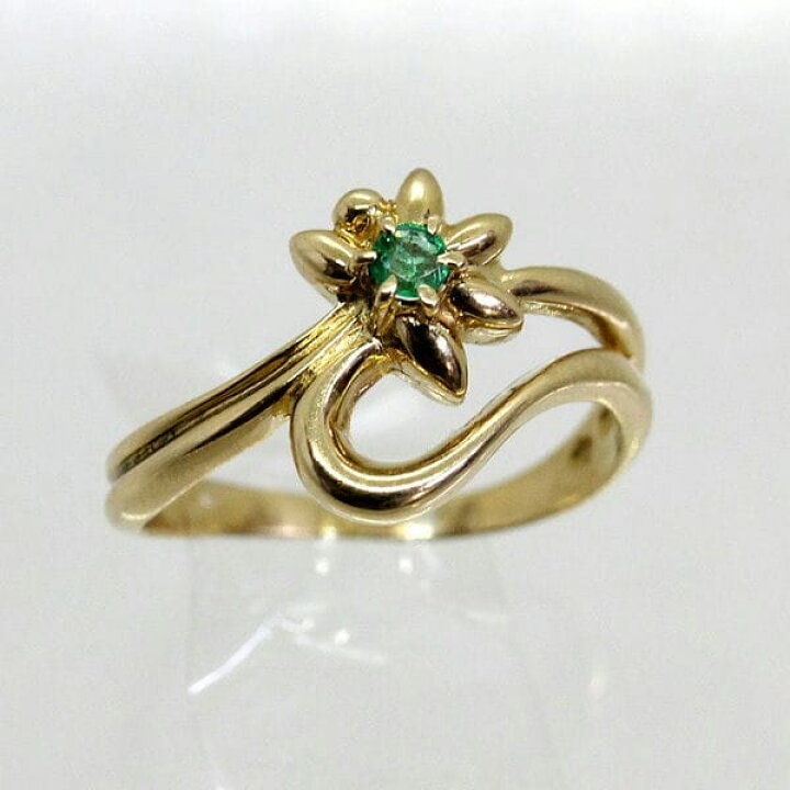 楽天市場】【中古】18金 エメラルド リング 8号 : Discount Store 