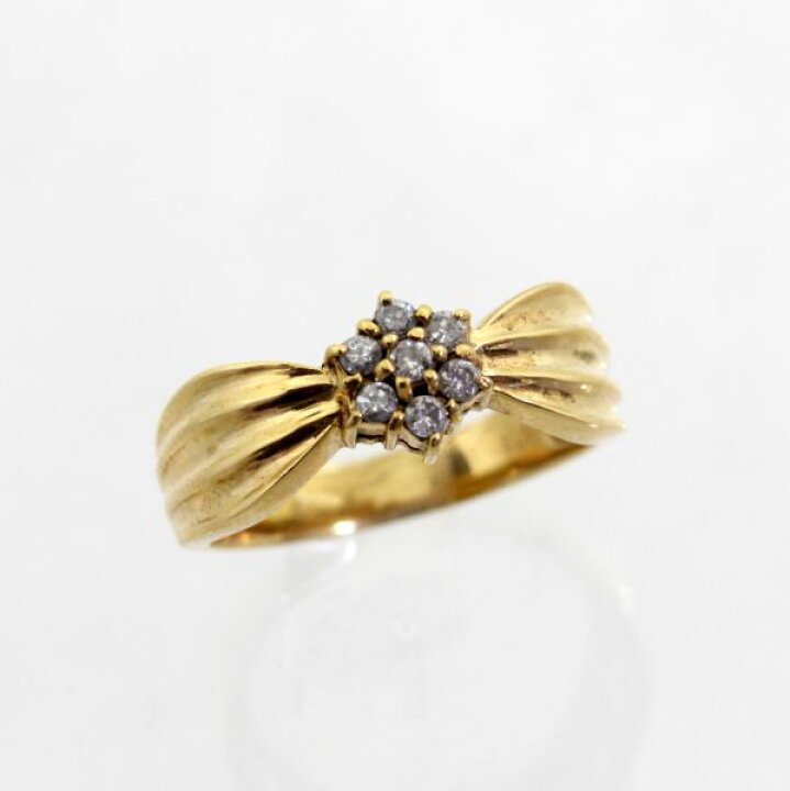 楽天市場】【中古】 18金 ダイヤ 0.15ct リング 11号 : Discount 