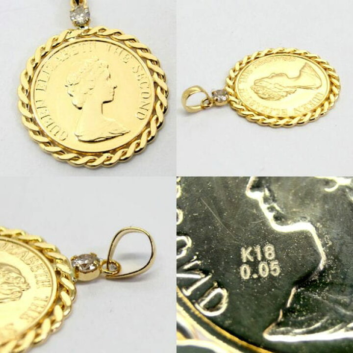 楽天市場】【中古】18金 コイン風 ペンダント : Discount Store 
