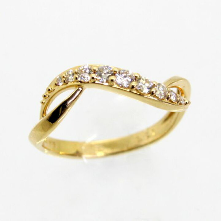 楽天市場】【中古】 18金 ダイヤ 0.21ct リング 12号 : Discount 