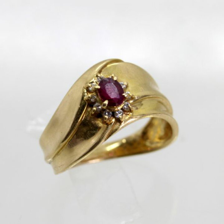 楽天市場】【中古】18金 ルビー 0.23ct ダイヤ 0.05ct リング 11号 