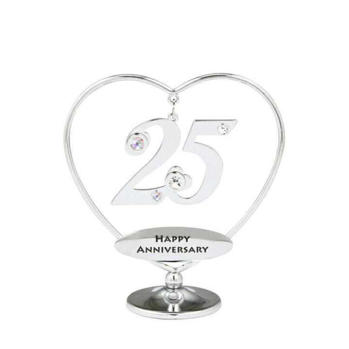 楽天市場】25歳 25周年 銀婚式 記念 記念日 置物 誕生日プレゼント 