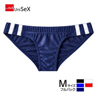TMコレクション ユニセックス ショーツ ローライズ ビキニ フルバック 男女兼用 ショーツ 光沢 WET ブル…