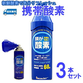 【送料無料】携帯酸素 5リットル 3本組