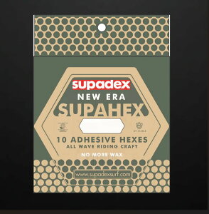 10枚 SUPAHEX グリップ 滑り止め クリアデッキ 六角形 6角形のフィルム テールデッキ ノーズ ロングボード用 SUP用 NO ワックス 0.9mm