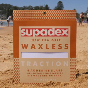 8枚 SUPADEX オリジナル グリップ 滑り止め クリアデッキ フィルム テールデッキ ノーズ ロングボード用 SUP用 NO ワックス 0.45mm