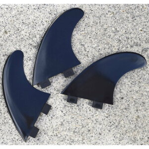 saruSURF Premium TRI FIN SET �v���~�A�� �g���C�t�B���Z�b�g FCS�Ή� �y�� (115mm Black)