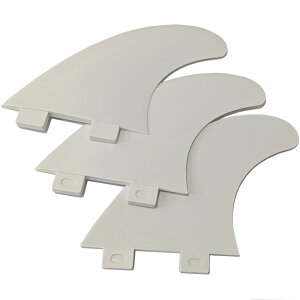 saruSURF Premium TRI FIN SET �v���~�A�� �g���C�t�B���Z�b�g FCS�Ή� �y�� (115mm White)