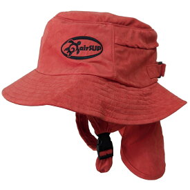 【airSUP】日差し防止用バケットハット Hat SUPサーフィン パドルボード用の帽子 赤