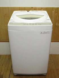 【中古】　東芝　全自動洗濯機　AW-5G3　5kg　グランホワイト　　　　　TOSHIBA　洗濯機　白　節水　パワフル浸透洗浄　　　　　温度センサー　からみまセンサー　最低水位12L